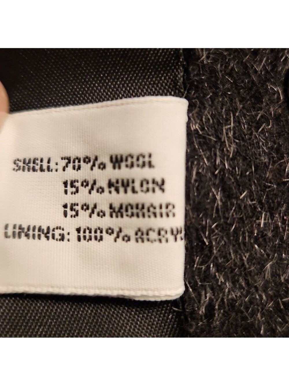 Forecaster of Boston Pure Wool Mohair PeaCoat Size: 10 Charcoal gray mid length - Picture 10 of 15